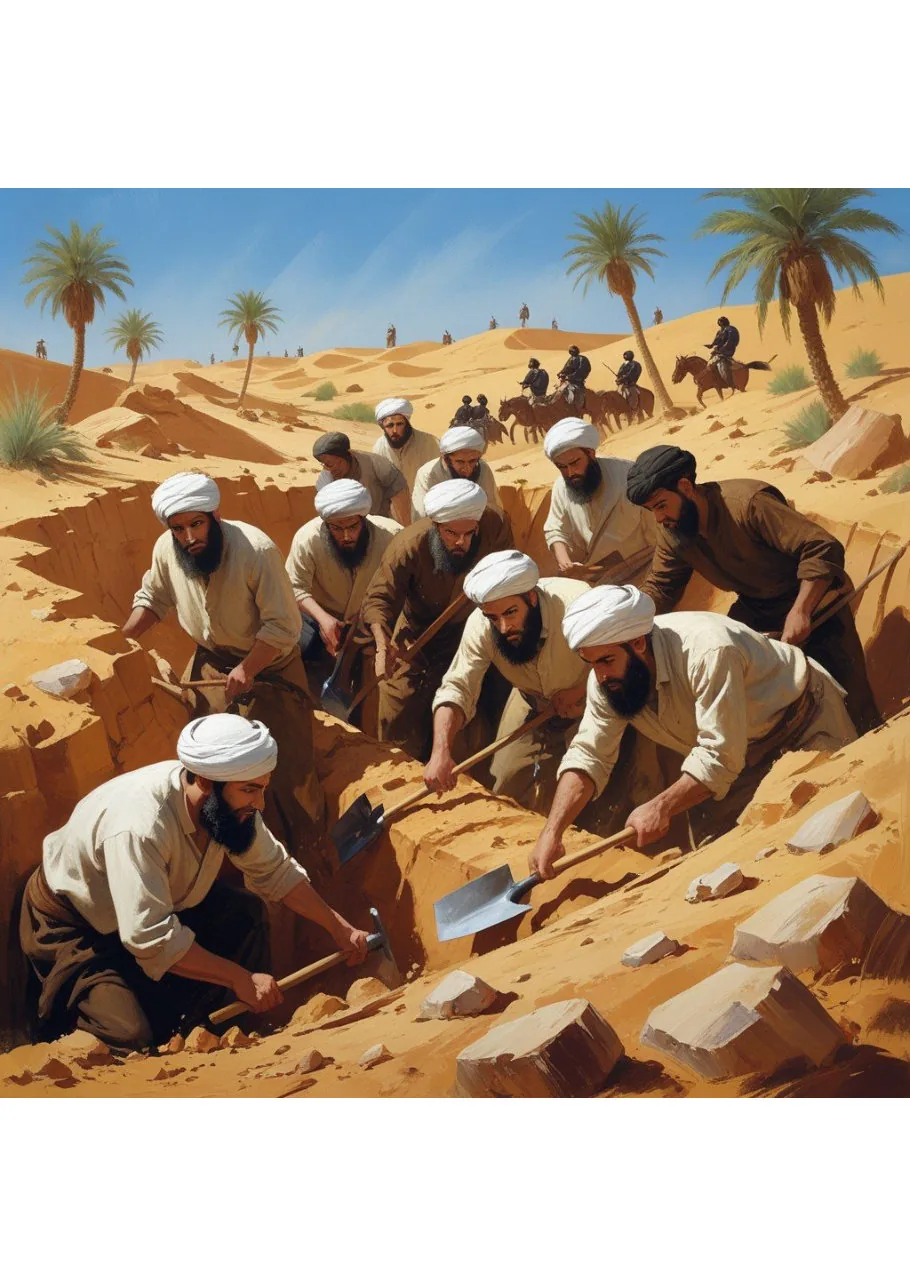 غزوة الخندق the battle of the trench
