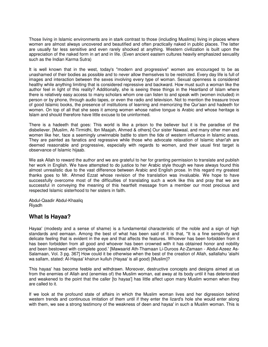 I Appeal To Your Sense Of Shame My Muslim Sister… Will You Not Respond?, A thought-provoking Islamic book by Nawaal Bint Abdullah preview 4