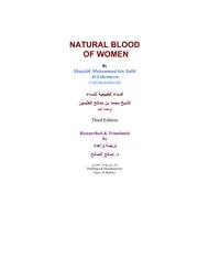 Natural Blood of Women, A scholarly book on women's natural cycles by Shayekh Muhammad bin Salih Al-Utheimeen