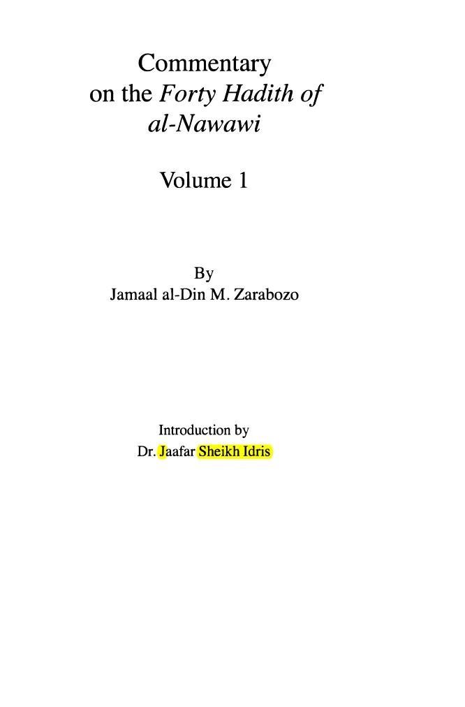 The Forty Hadith of Imam Nawawi preview 4