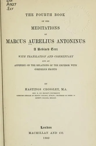 The Meditations of Marcus Aurelius Antoninus