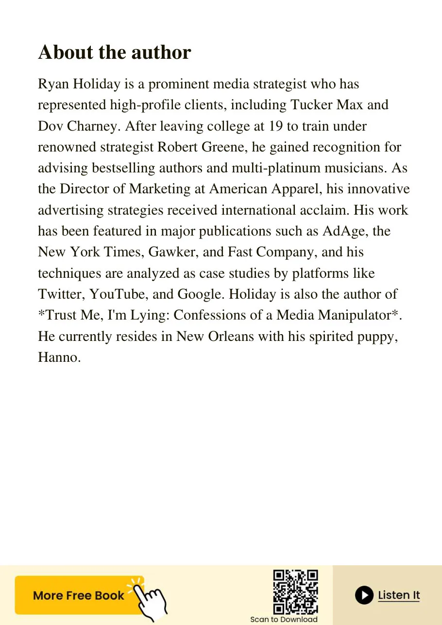 The Obstacle Is the Way: The Timeless Art of Turning Trials into Triumph by Ryan Holiday preview 4